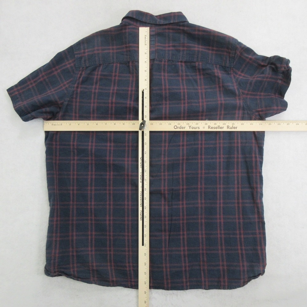 The North Face Mens XL Plaid Short Sleeve Button Up Shirt Chest Pocket - Picture 5 of 10